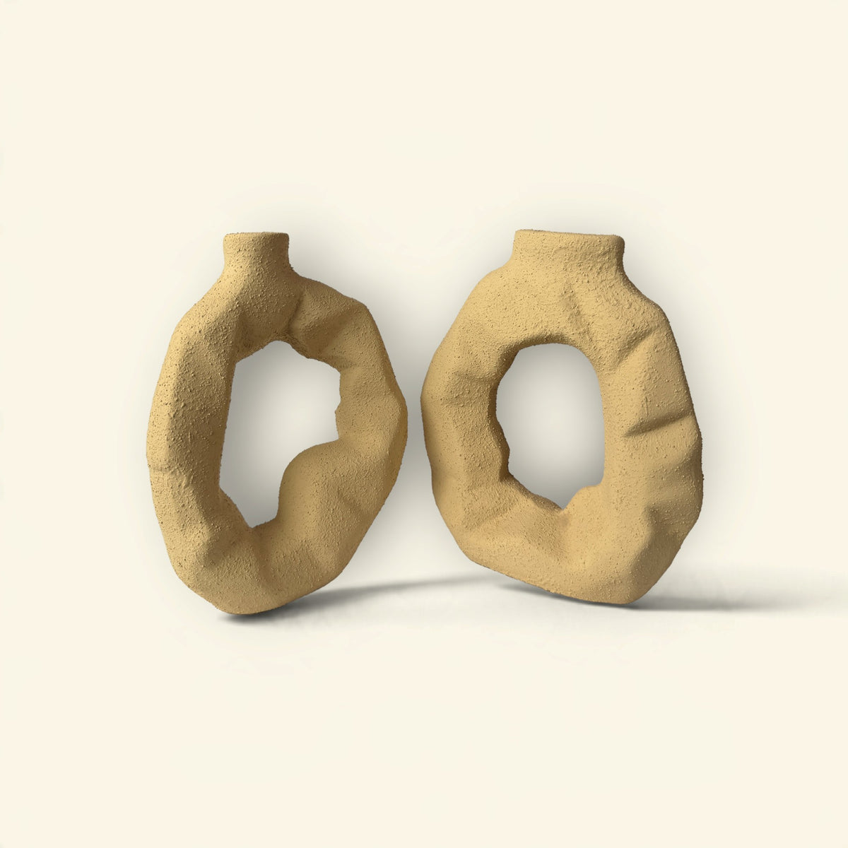 Sol Ring Ceramic Vase Duo