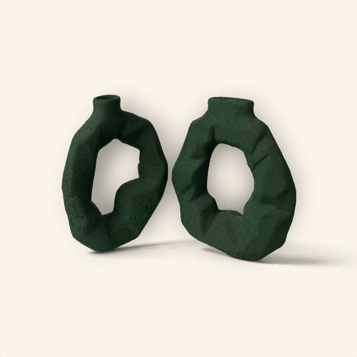 Sol Ring Ceramic Vase Duo