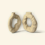 Sol Ring Ceramic Vase Duo