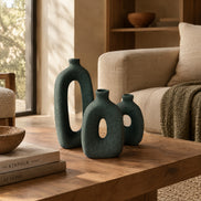Arch Loop Ceramic Vase Trio