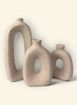 Arch Loop Ceramic Vase Trio