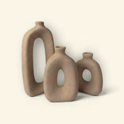 Arch Loop Ceramic Vase Trio
