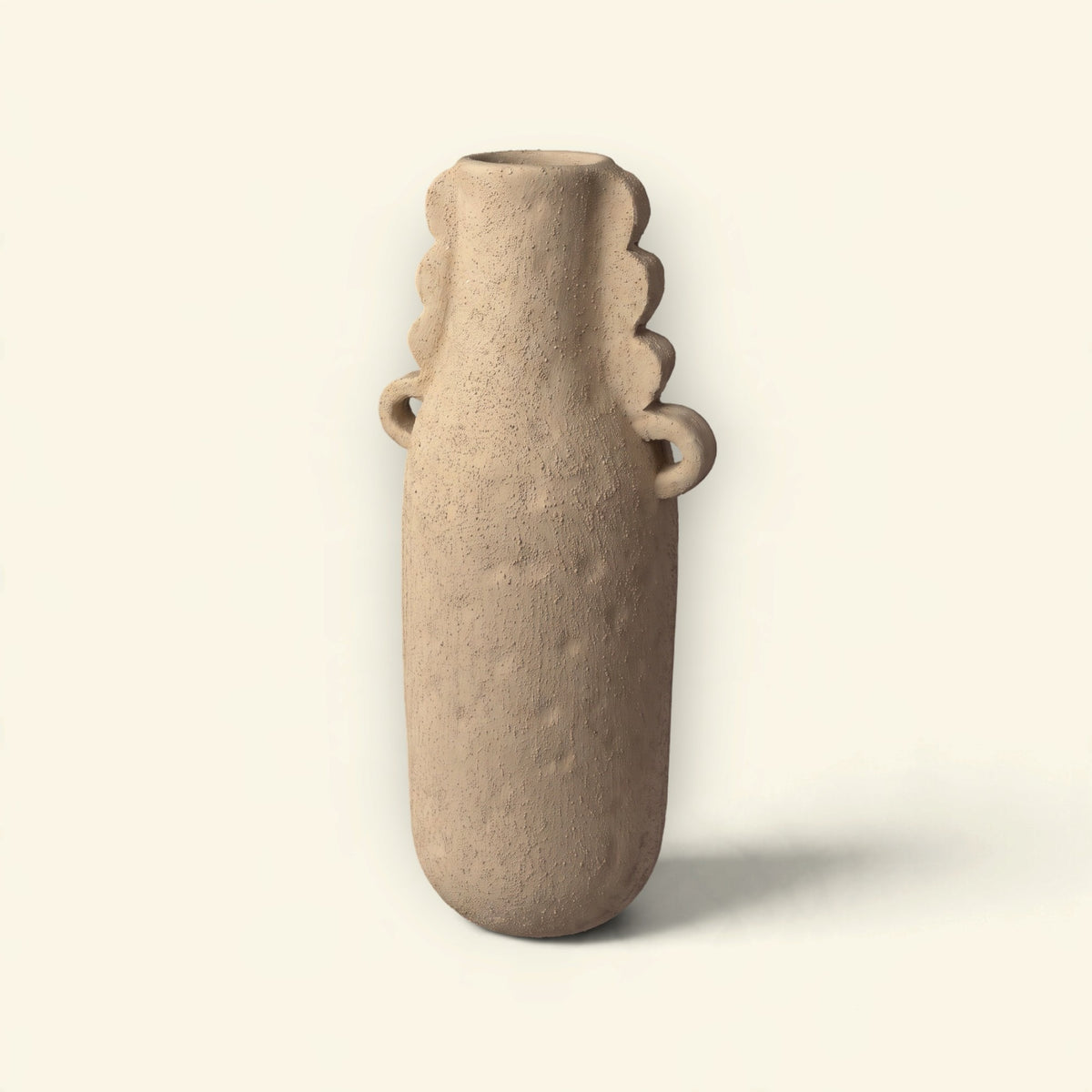 Aria Ruffle Handle Bottle Vase