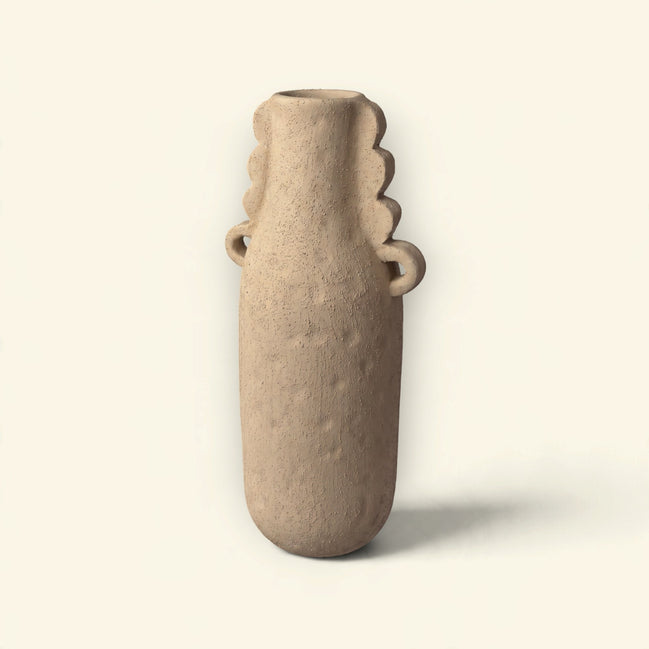 Aria Ruffle Handle Bottle Vase