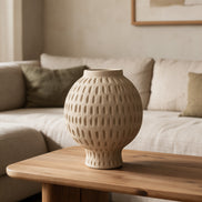 Aura Perforated Globe Vase