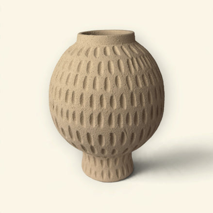 Aura Perforated Globe Vase