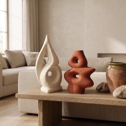 Ember & Pine Sculptural Decor Duo
