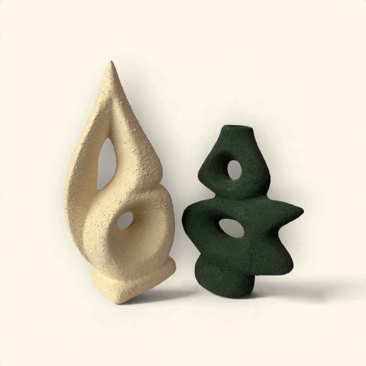 Ember Pine Sculptural Decor Duo