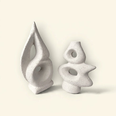 Ember Pine Sculptural Decor Duo
