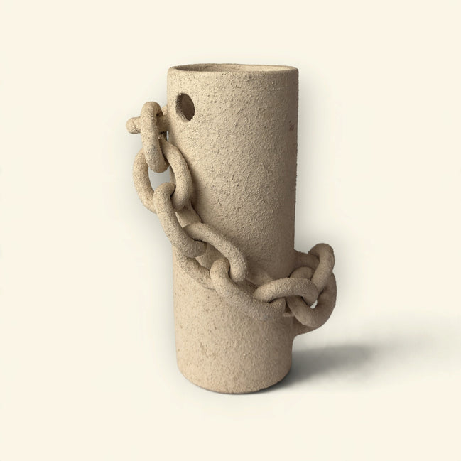 Link Chain Ceramic Vase