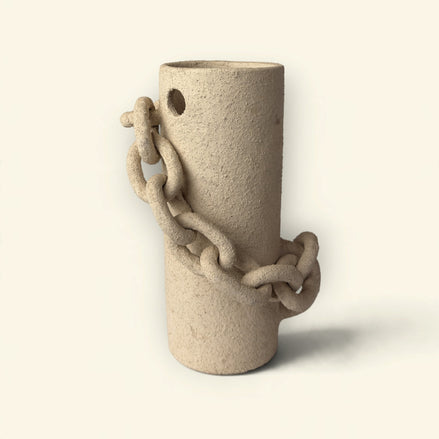 Link Chain Ceramic Vase