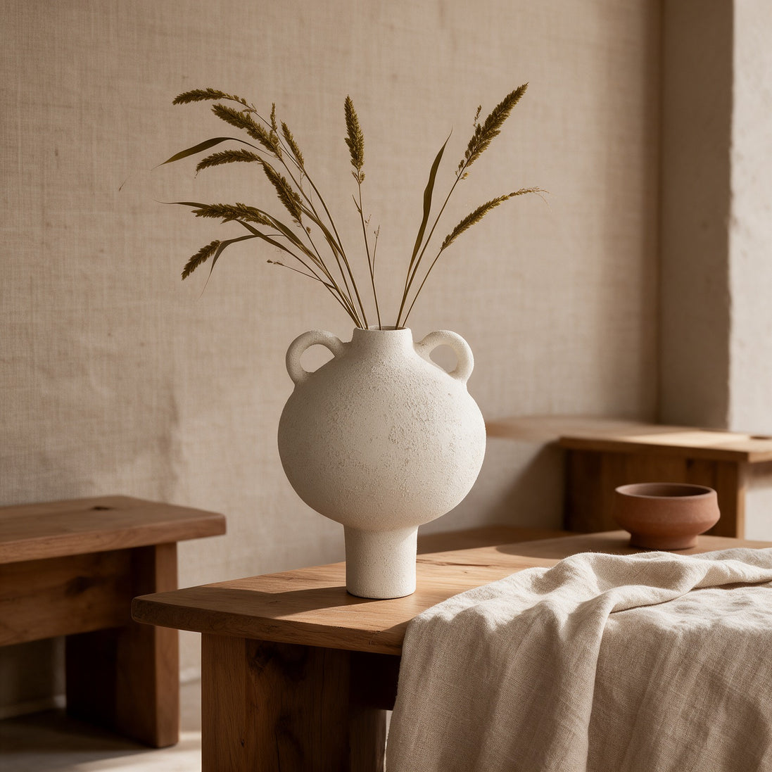 Maison Amphora Pedestal Vase