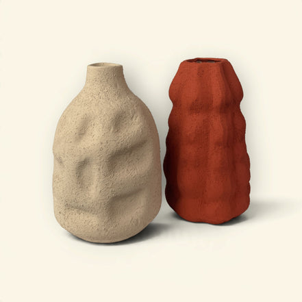 Mirage Ceramic Vase Duo
