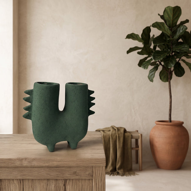 Saguaro Twin-Neck Sculptural Vase