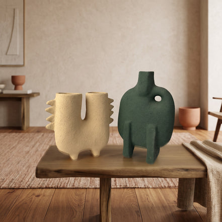 Saguaro Twin-Neck Sculptural Vase