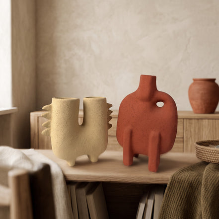 Saguaro Twin-Neck Sculptural Vase