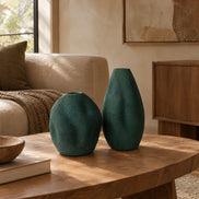 Sandstone Dune Ceramic Vase Duo