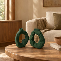 Sol Ring Ceramic Vase Duo