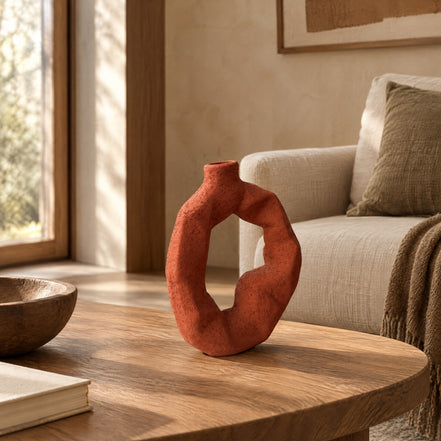 Sol Ring Ceramic Vase Duo