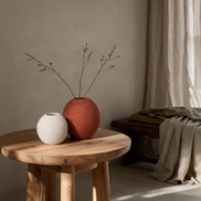 Terra Orb Ceramic Vase Duo