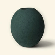 Terra Orb Ceramic Vase Duo