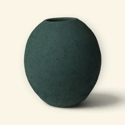 Terra Orb Ceramic Vase Duo