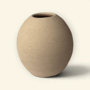Terra Orb Ceramic Vase Duo