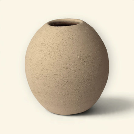 Terra Orb Ceramic Vase Duo